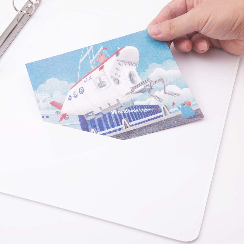 COMIX Sturdy 3 Ring Binder 1 inch with Clear View Cover, 1" Round Ring View Binder, PVC-Free, 2.4mm-Thick, 200 Sheets Capacity of US Letter Size Paper, Office ï¼† School Supplies, 8 Pack (White) - Image 4